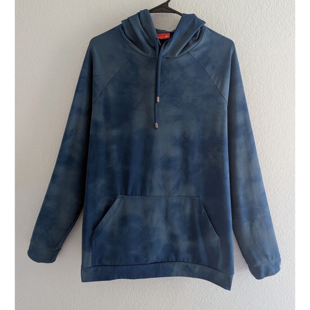 Redvanly Hicks Golf Hoodie Men's Size Large Navy Blue Marble Athletic Pullover